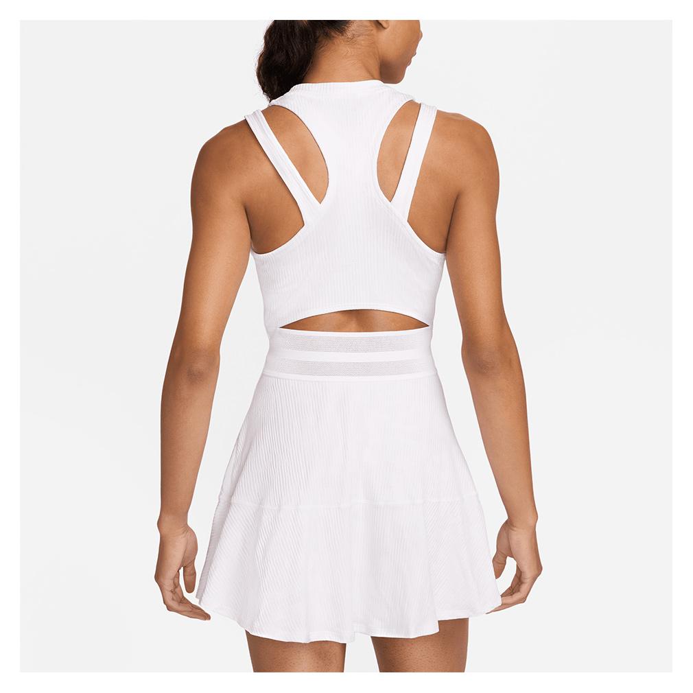 Women’s Slam Dri-Fit Tennis Dress White and Black