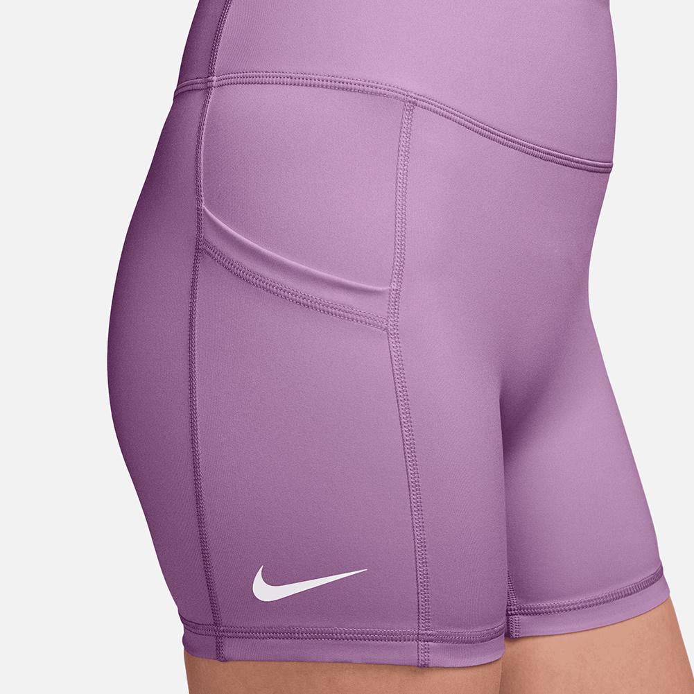 Women`s Court Dri-FIT Advantage Tennis Ball Short Beyond Pink and White