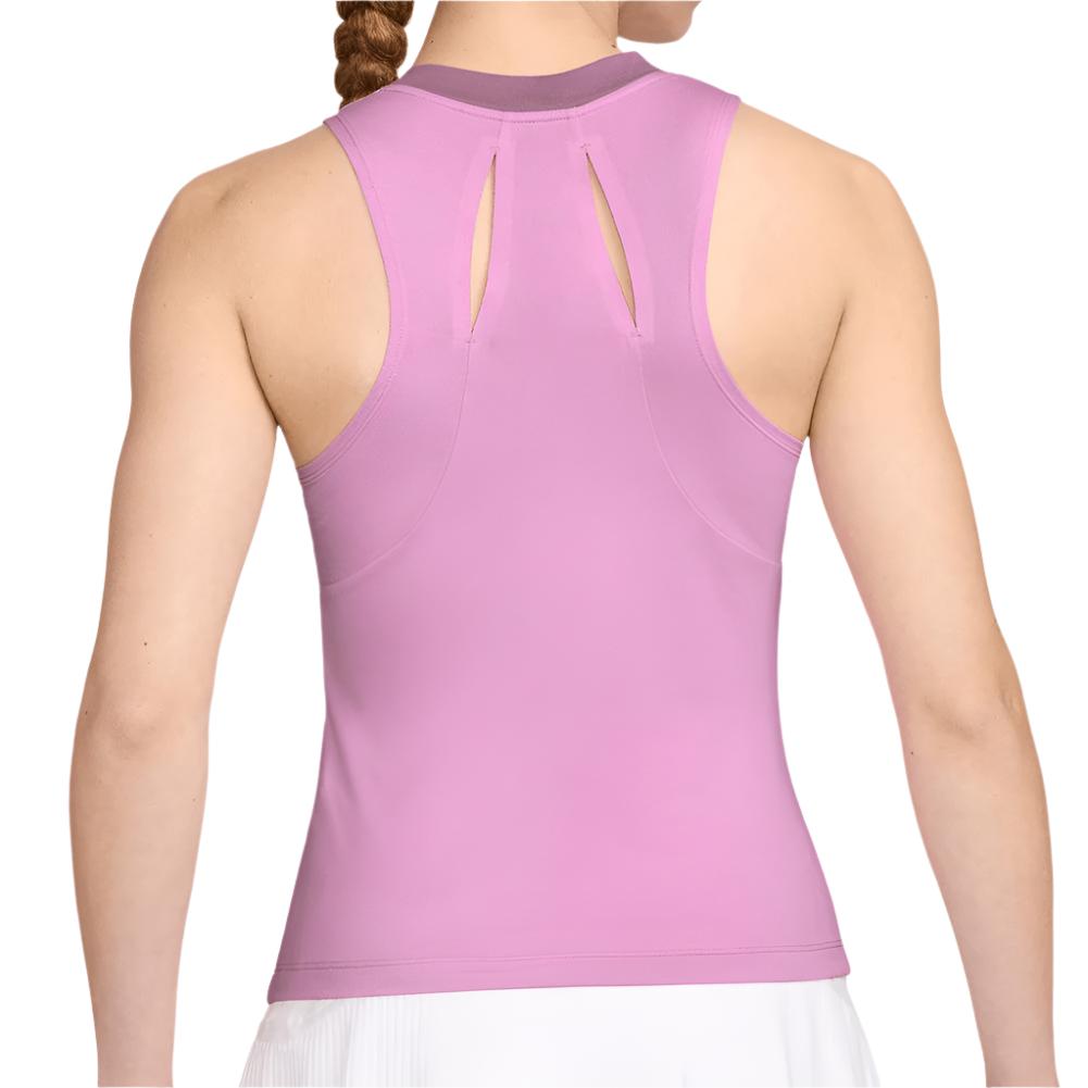 Women`s Court Dri-FIT Advantage Tennis Tank Beyond Pink and Plum Dust