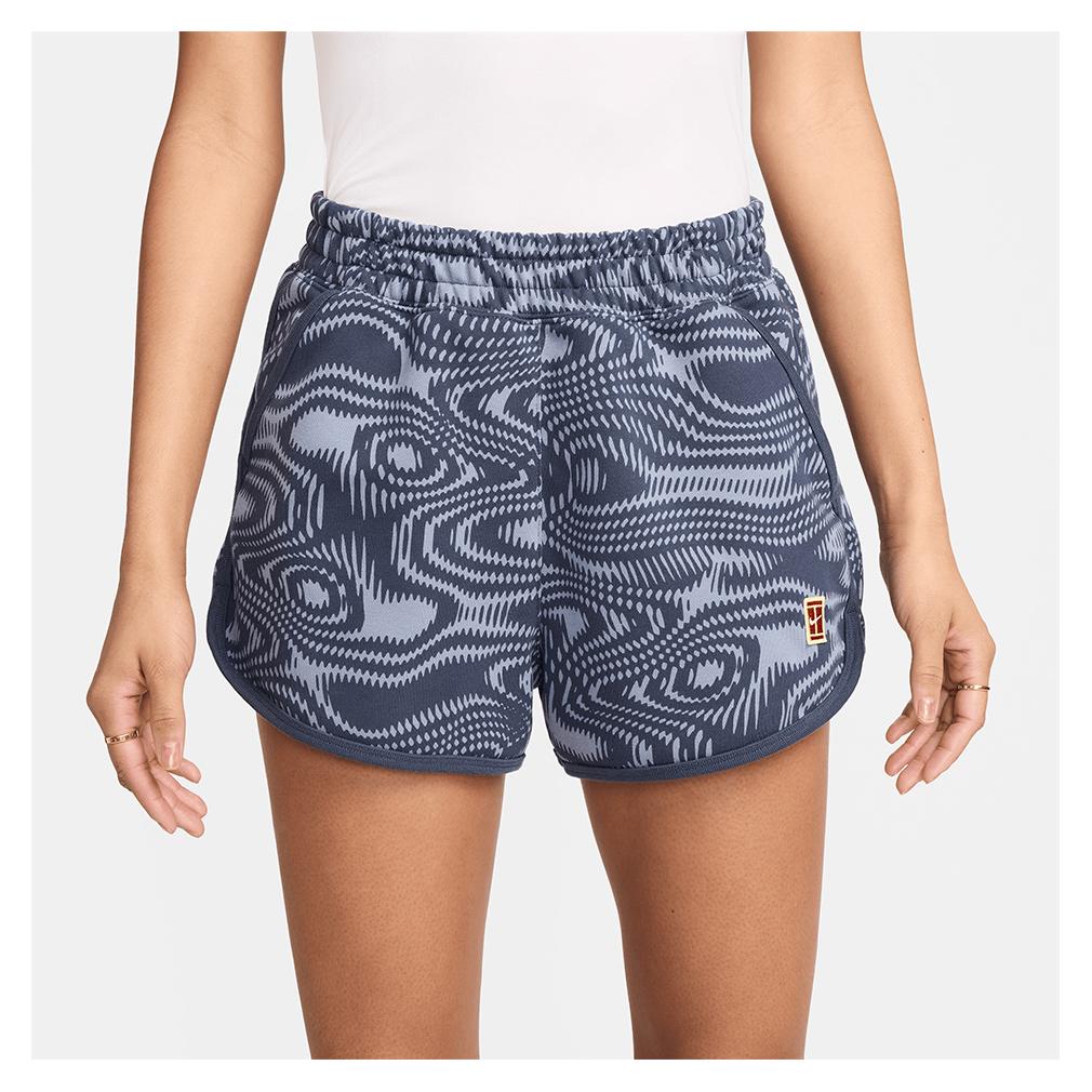 Women’s Court Heritage Printed Tennis Short Thunder Blue