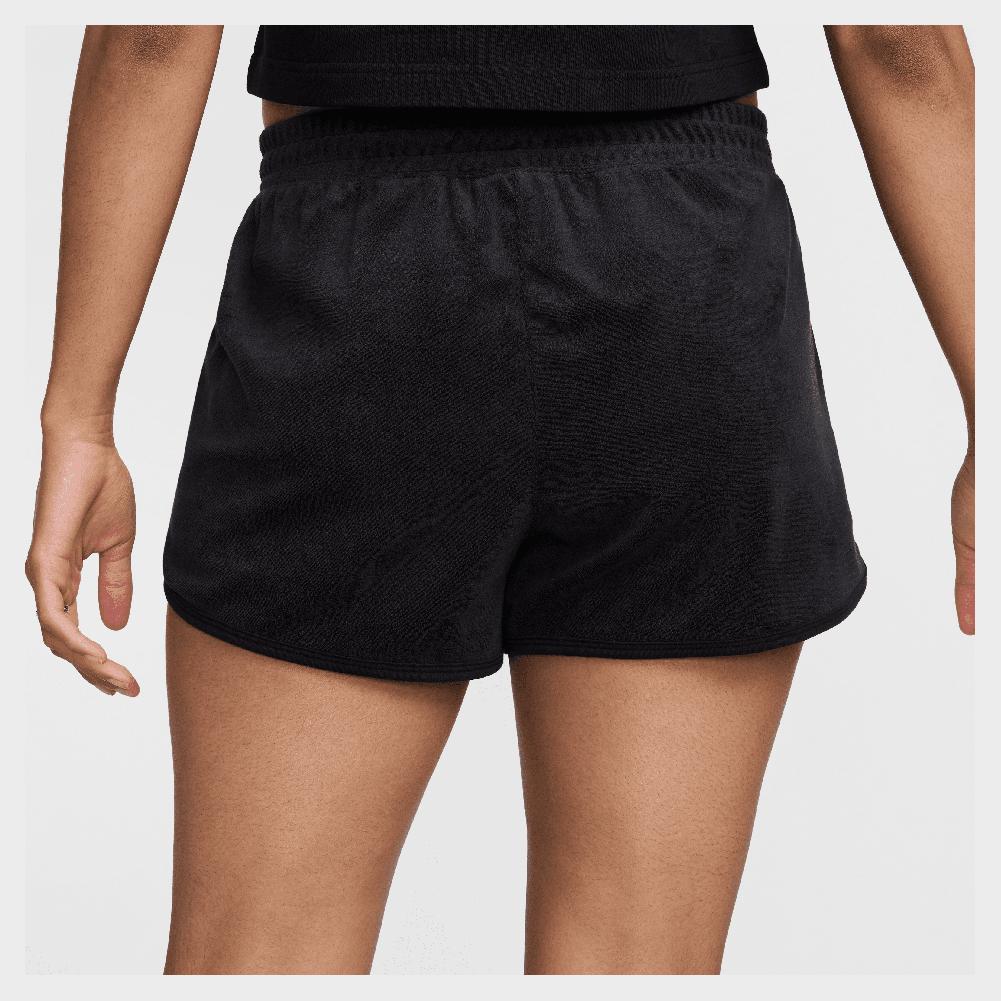 Womens Heritage Mid-Rise Tennis Shorts Black