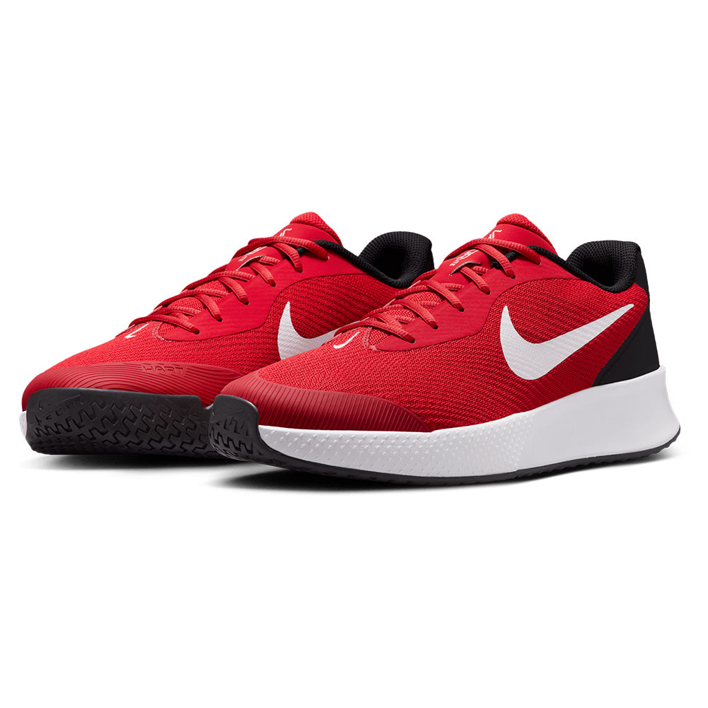 Men`s Vapor Lite 3 Tennis Shoes University Red and White