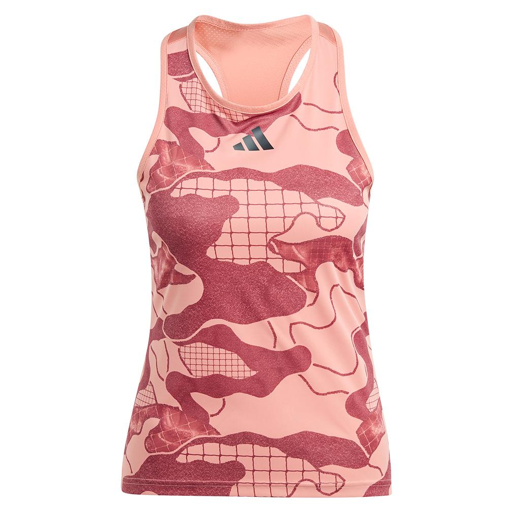 Women’s Club Graphic Tennis Tank Wonder Clay and Legacy Red