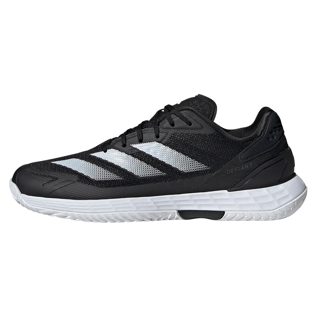 Mens Defiant Speed 2 Tennis Shoes Core Black and White