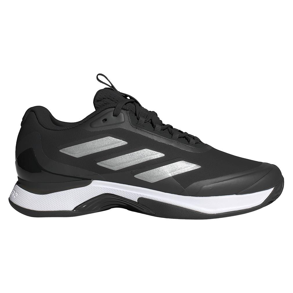 Women’s Avacourt 2 Tennis Shoes Black and Silver Metallic