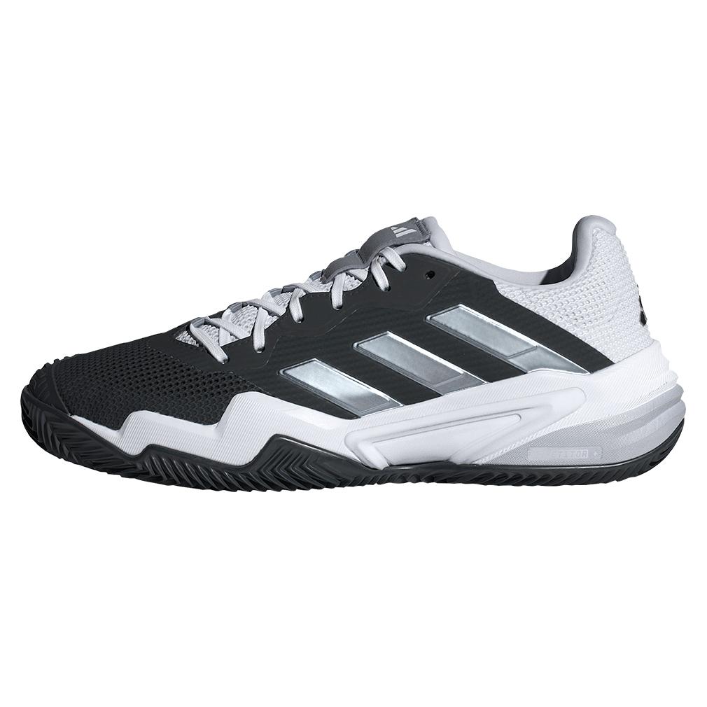 Men’s Barricade 13 Clay Tennis Shoes Black and White