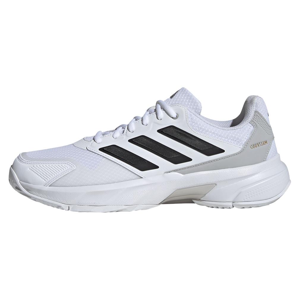 Men’s CourtJam Control 3 Tennis Shoes White and Gray