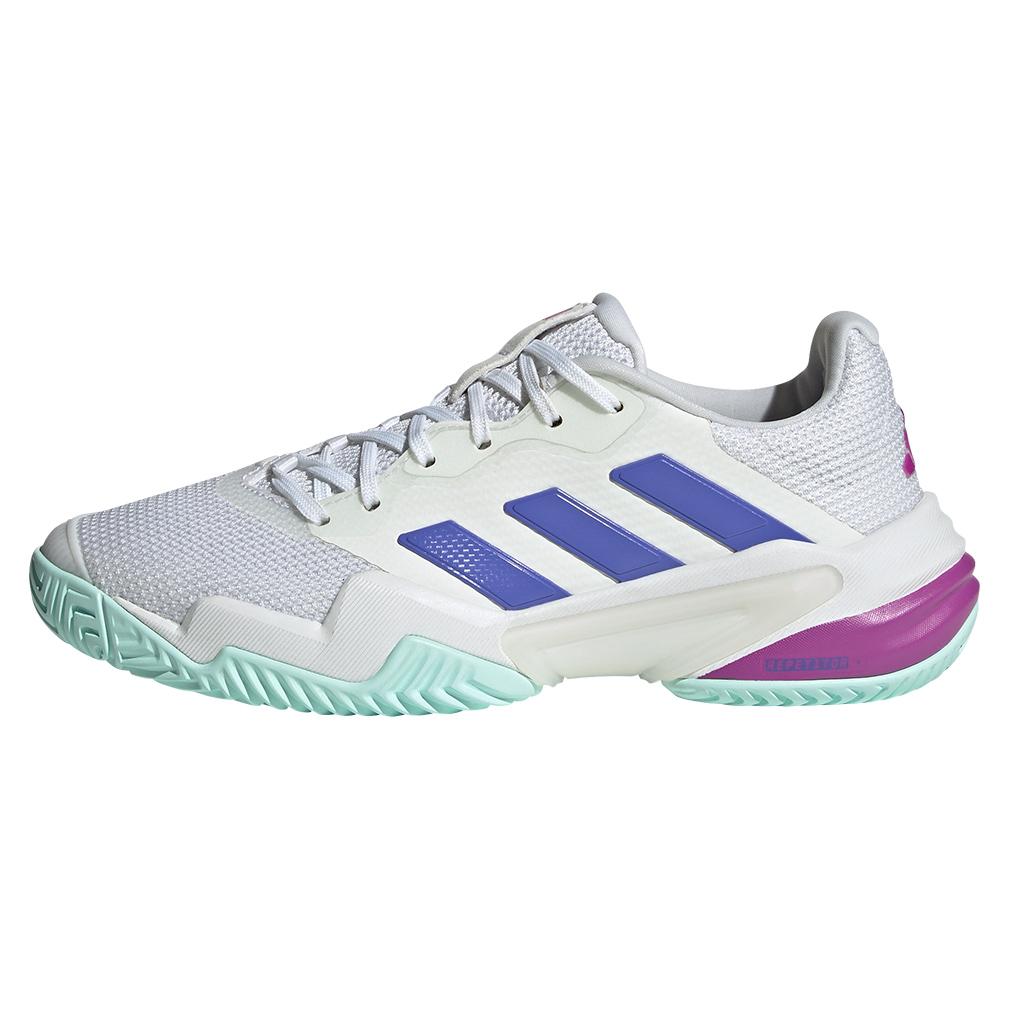 Womens Barricade 13 Tennis Shoes White and Cobalt Blue