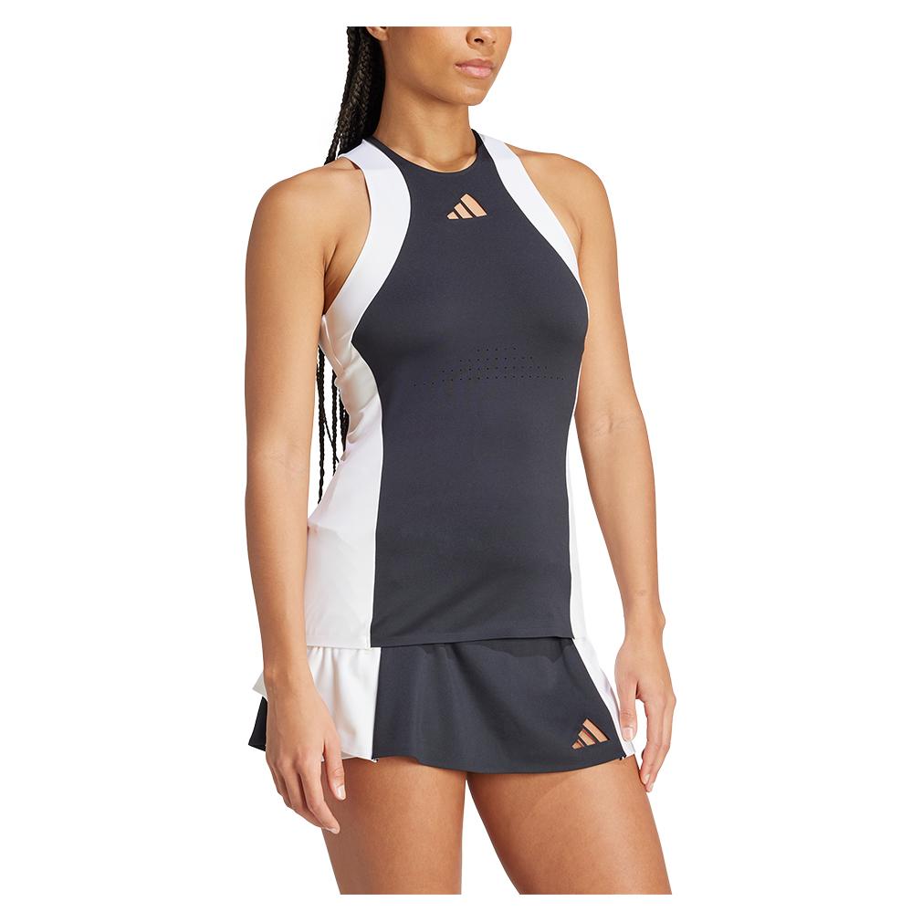 Women’s Premium Tennis Tank Black and White