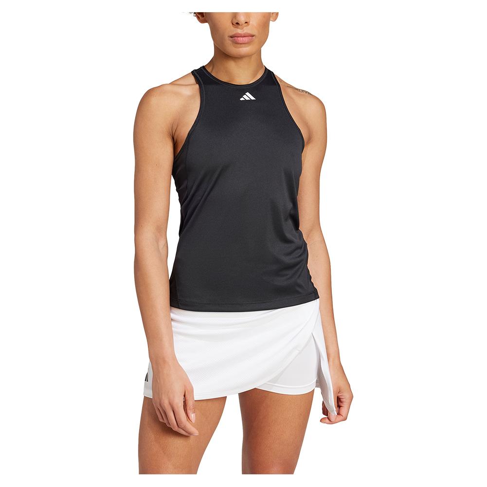 Womens Club Tennis Tank Black