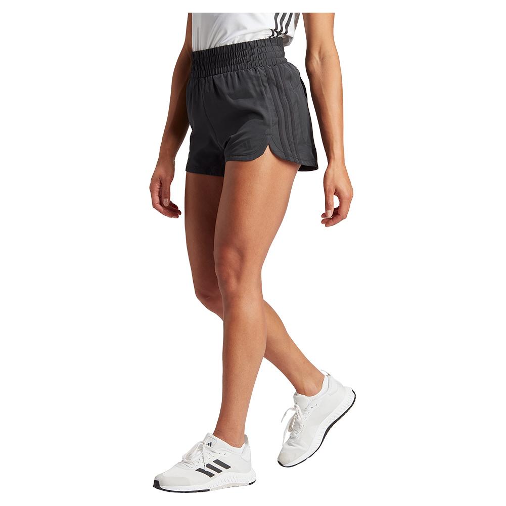 Womens Pacer 3S Woven high Rise Training Shorts Black