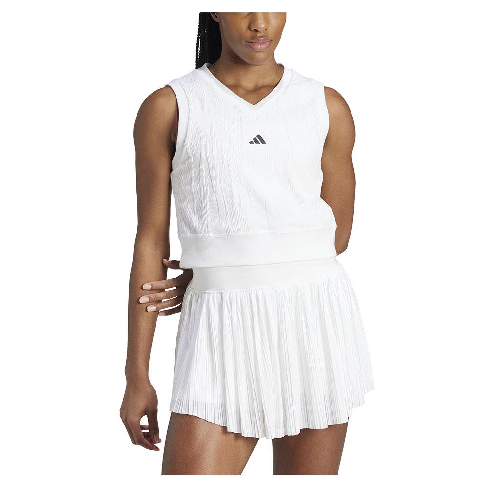 Womens Pro Aero.RDY Crop Tennis Top White