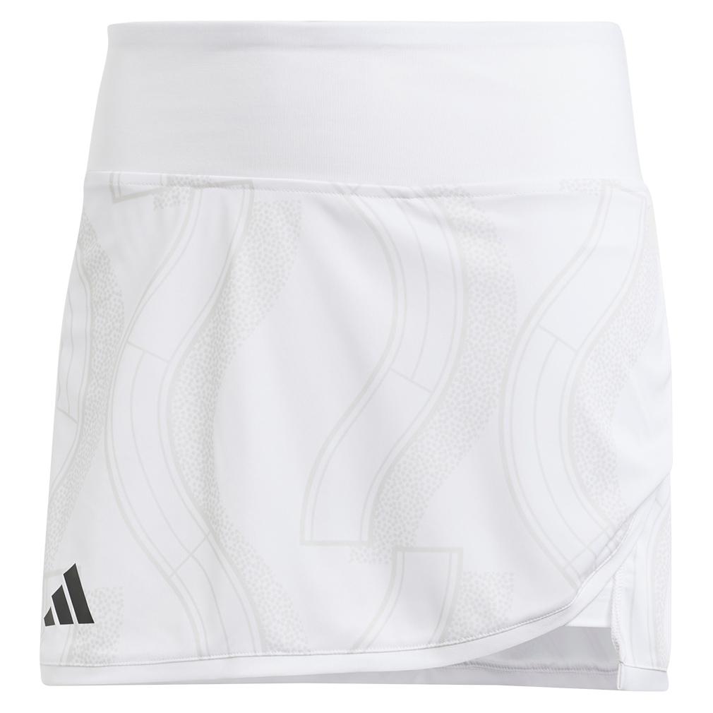 Women’s Club Graphic Tennis Skort White and Grey One