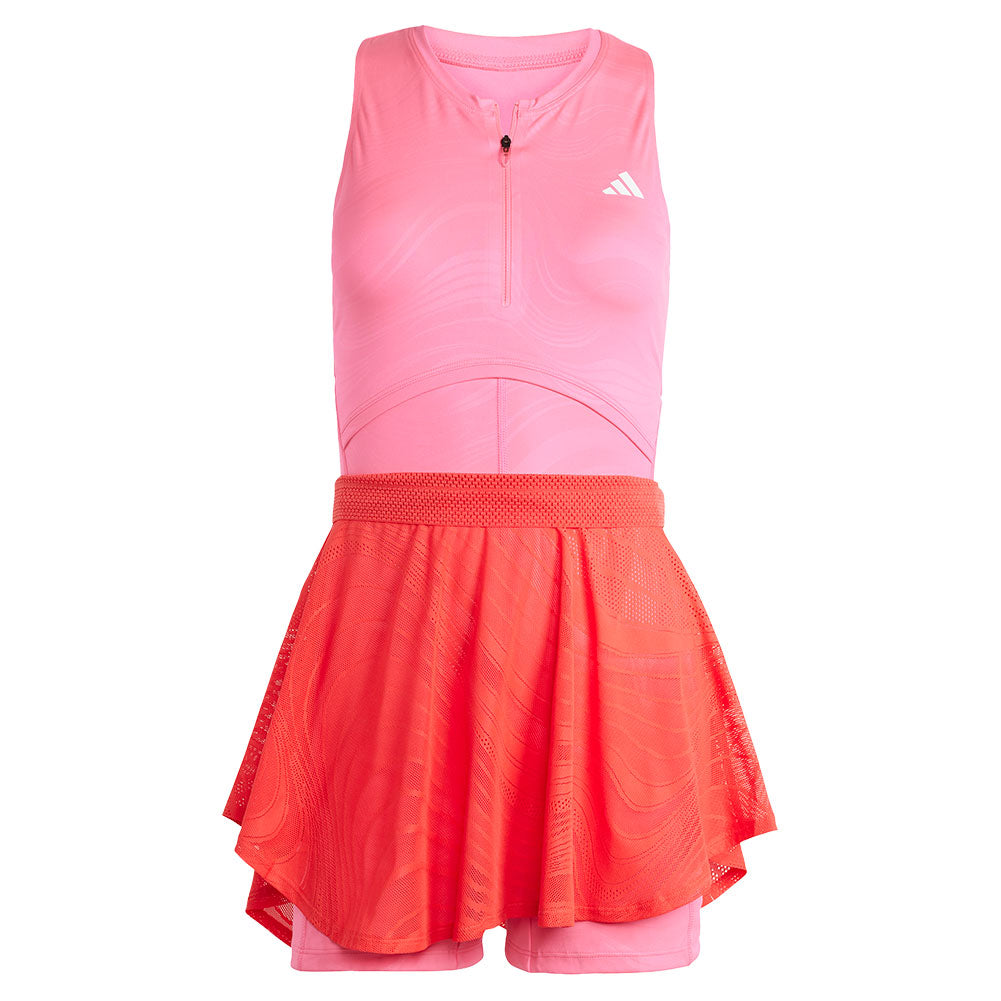 Women`s Climacool Tennis Onesie and Skirt Lucid Pink and Semi Lucid Red