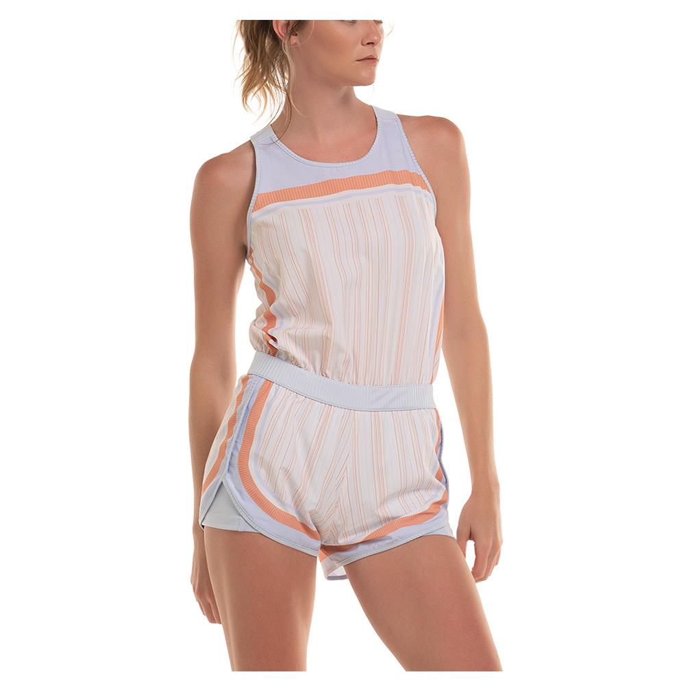 Women’s Court Tennis Romper Star White