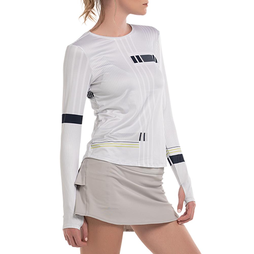 Women’s Accelerate Long Sleeve Tennis Top Meteorite