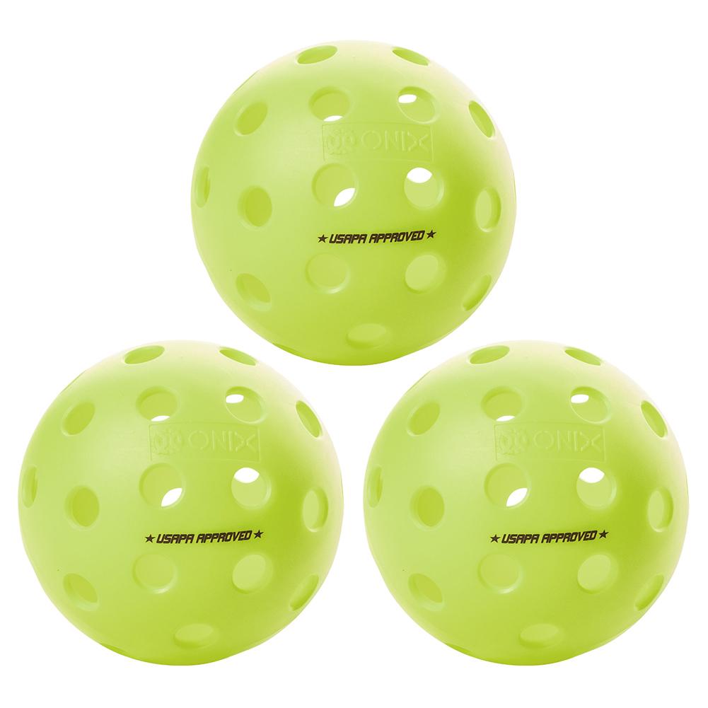 Fuse G2 Outdoor Pickleballs Neon 3-Pack