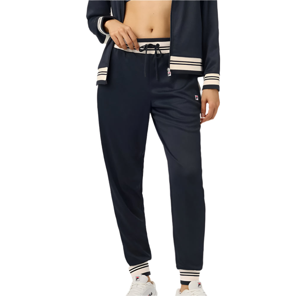 Womens Break Point Impact Tennis Pant Black and Gardenia