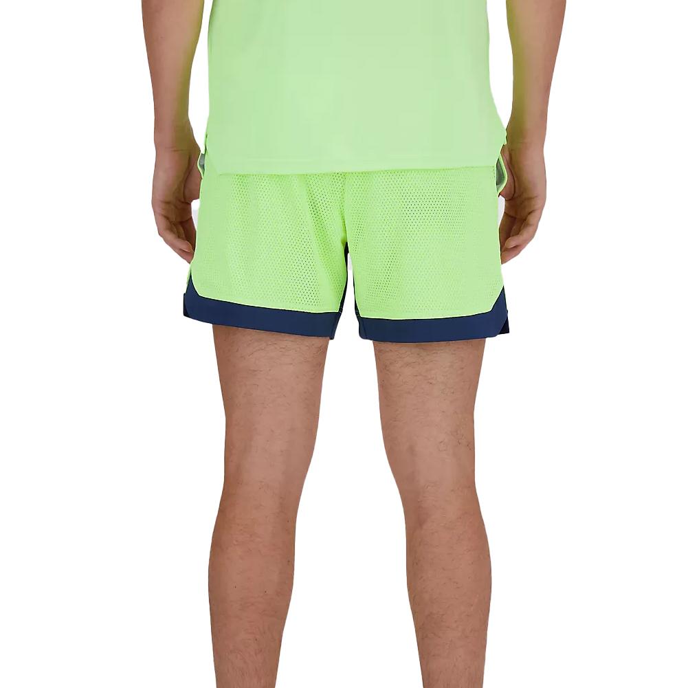 Men’s Tournament Mesh Tennis Short Bleached Lime Glo