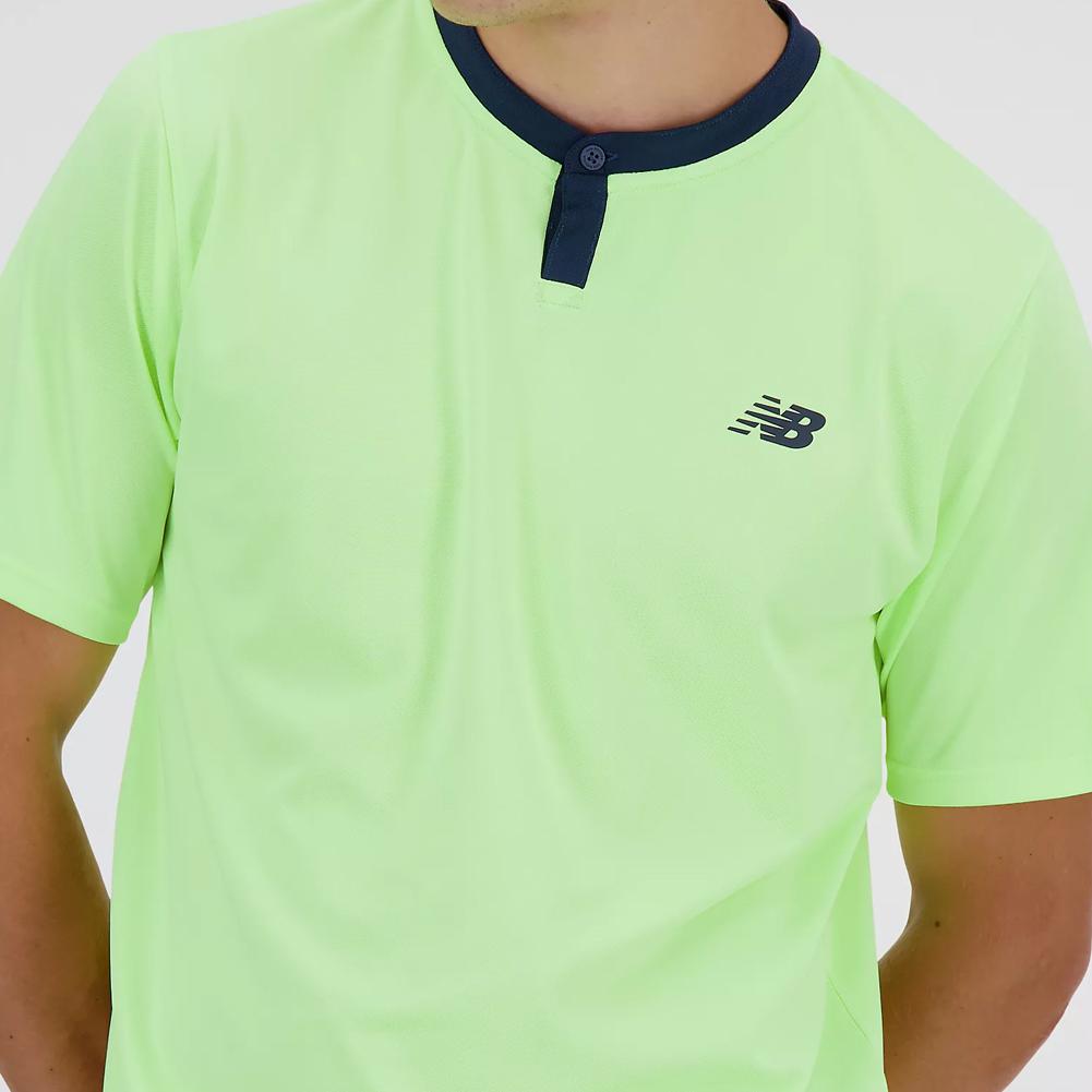 Men’s Tournament Tennis Top Bleached Lime Glo