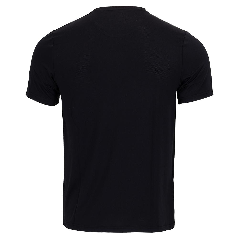 Men’s Solid Performance Tennis Top Caviar