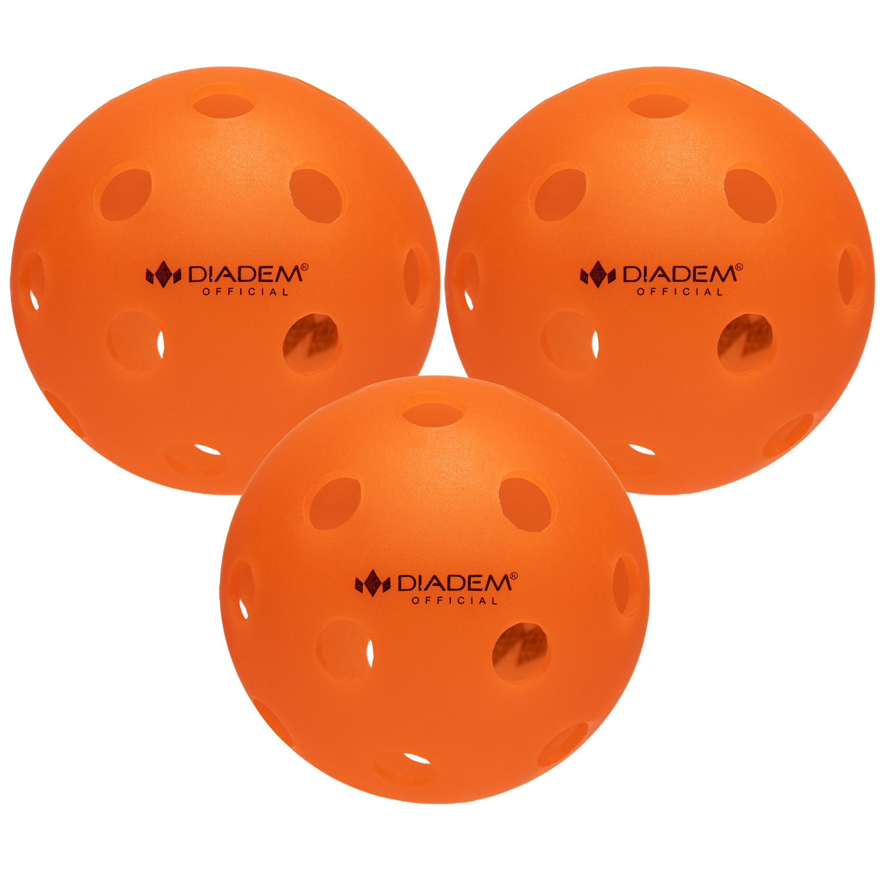 Power 3 Pack Indoor Pickleball Balls Orange