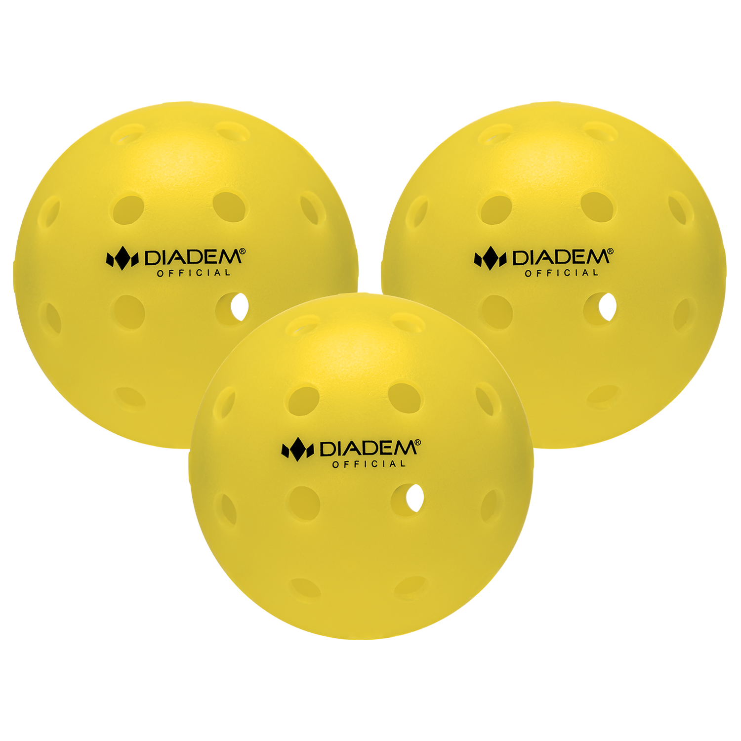 Power 3 Pack Pickleball Balls Yellow