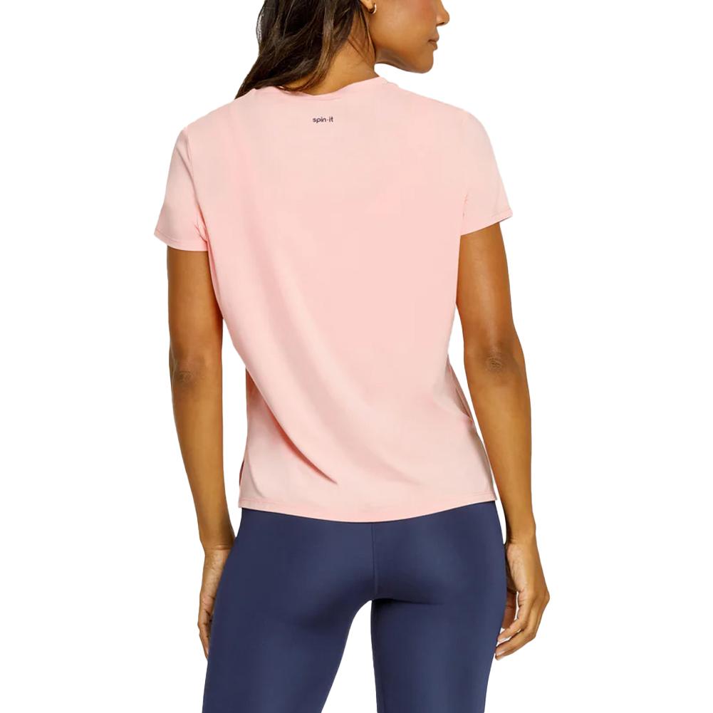 Womens Bijou Short Sleeve Pickleball Top Quartz Pink