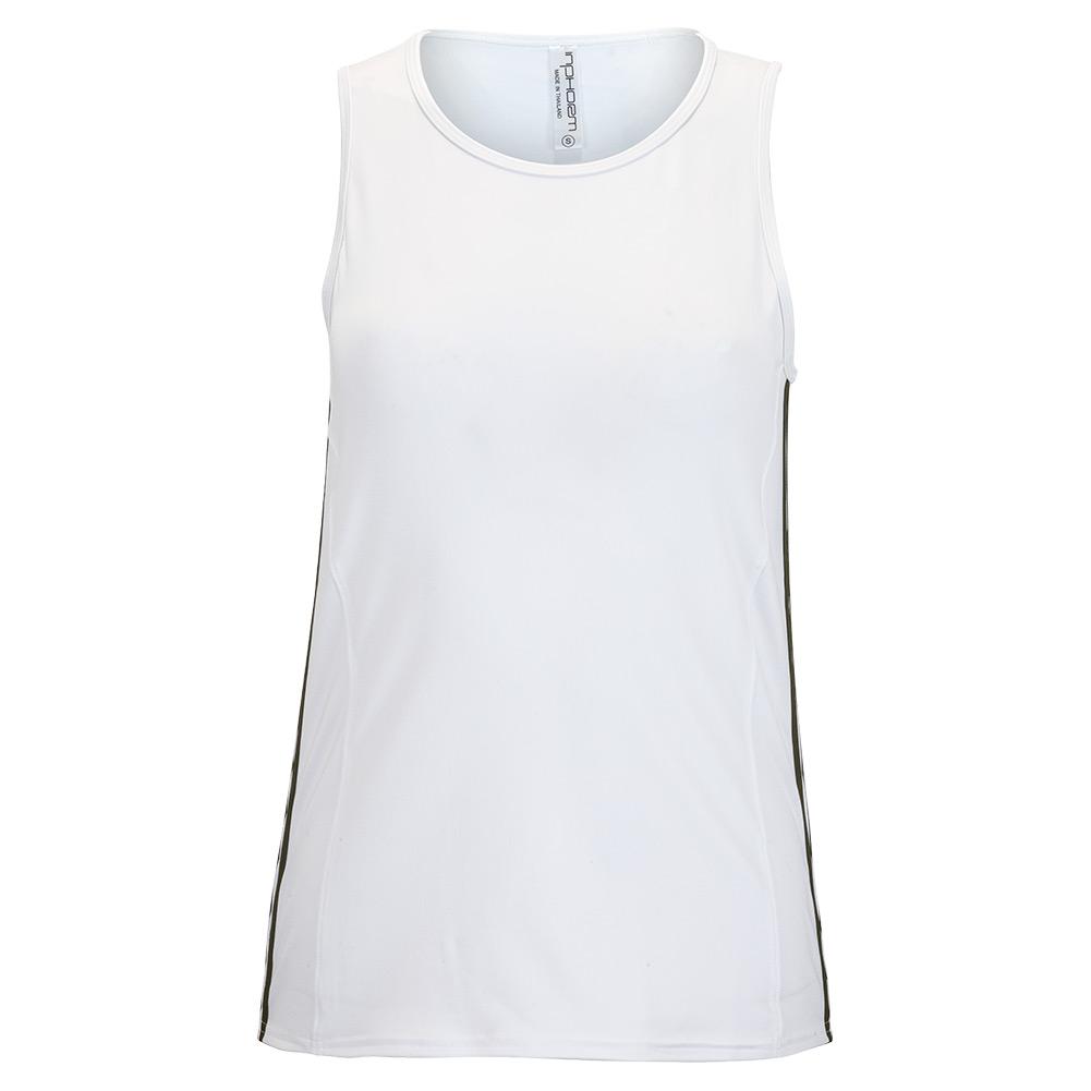 Women’s Faith Tennis Tank White and Militaire