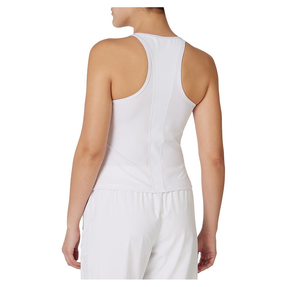 Women’s Halter Court Tennis Tank White