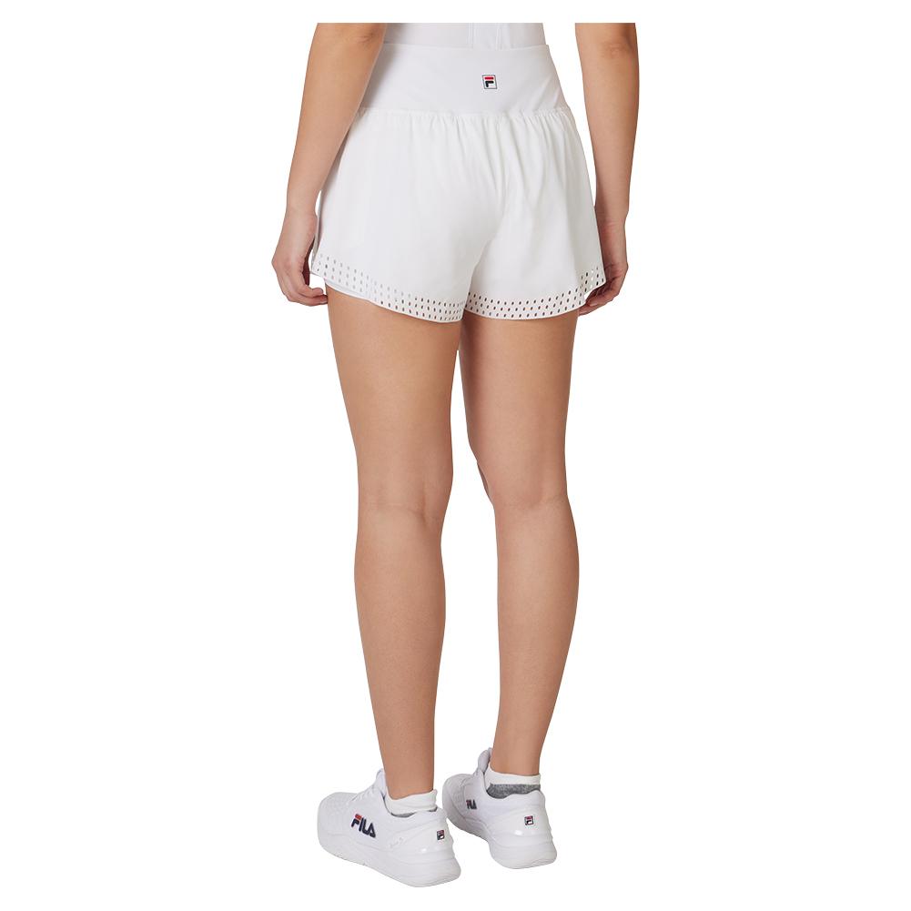 Women’s Double Layer Tennis Short White