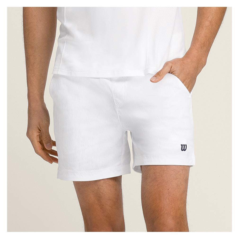 Men’s Volley 6 Inch Tennis Short Bright White